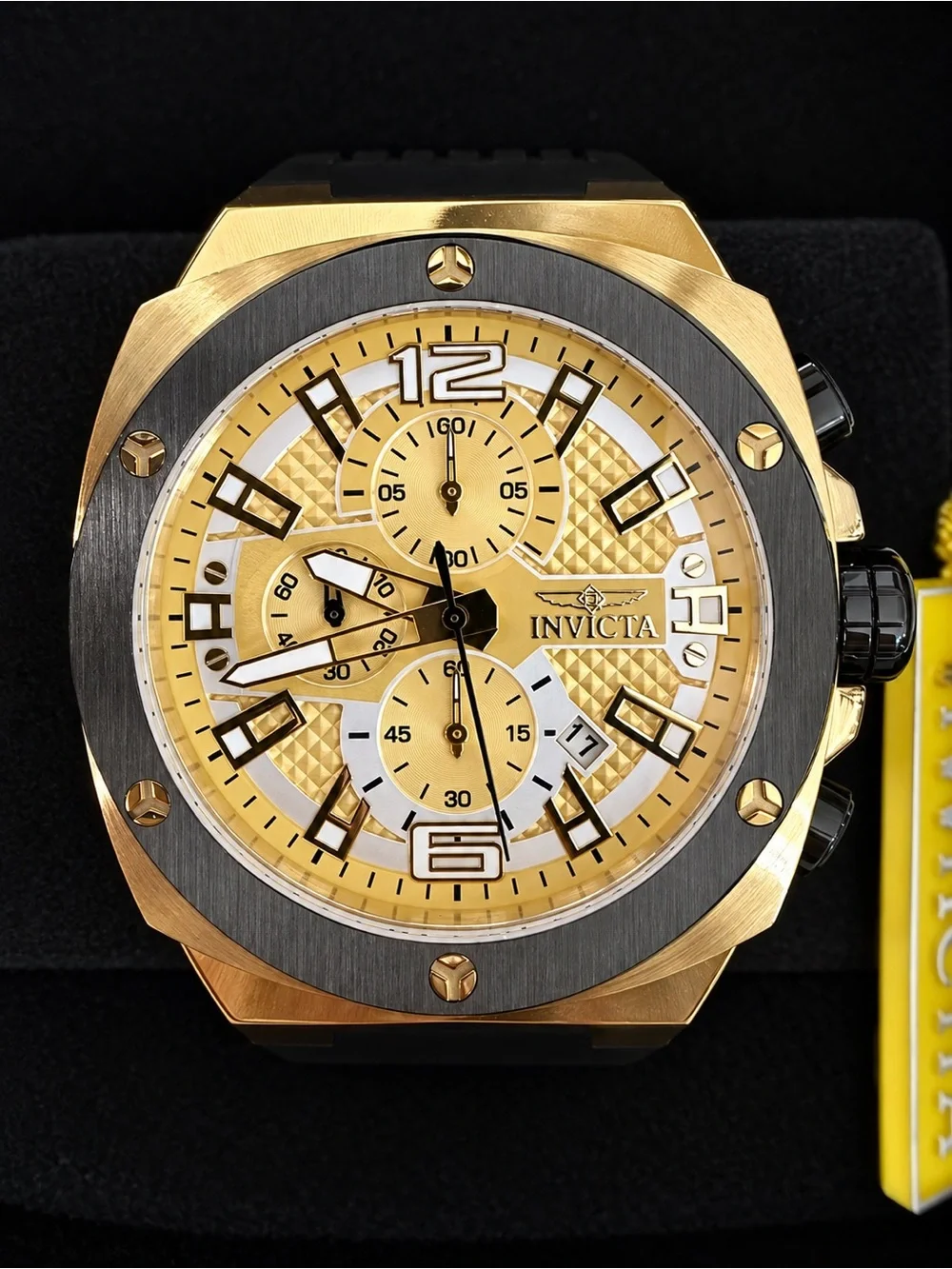 Invicta Racing Turbo Men's Gold Chronograph Watch